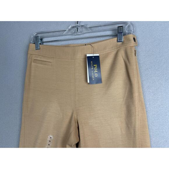 Polo Ralph Lauren Pants Womens Medium Riding Breeches Suede Patch Equestrian - Picture 11 of 16